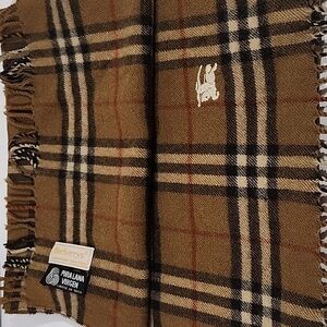 Burberry Brown Checkered Scarf